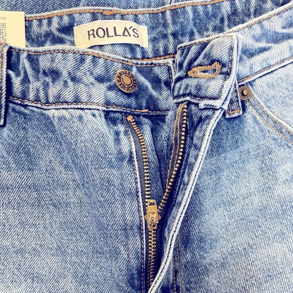 ROLLA'S Kate Baggy Mid Rise Wide Leg Blue Jeans Womens Size 29 New With Tags - Picture 8 of 15
